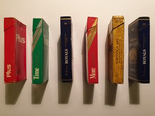 LOTTO 6 RARI PACCHETTI SIGARETTE 120S VINTAGE