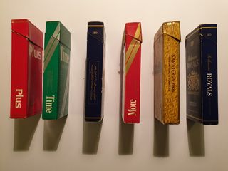 LOTTO 6 RARI PACCHETTI SIGARETTE 120S VINTAGE