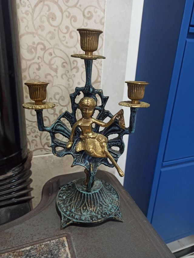 Candelabros de bronce 