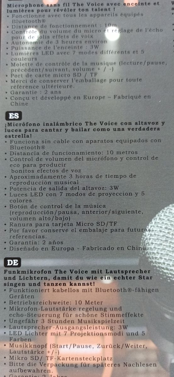 Micrófono de la voz