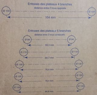 Plato Specialites VENTO-K 9/10V BCD 135/74mm, 42d.