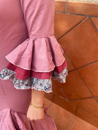 Vestido de flamenca rosa
