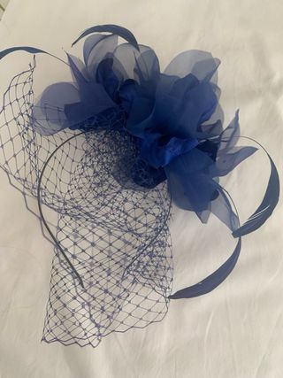 Tocado azulon artesanal, NUEVO