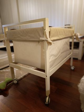 Minicuna bebe con colchón + cubrecolchón