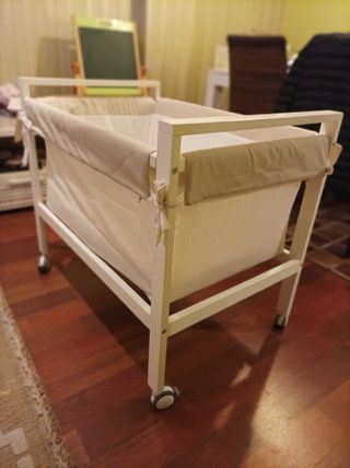 Minicuna bebe con colchón + cubrecolchón