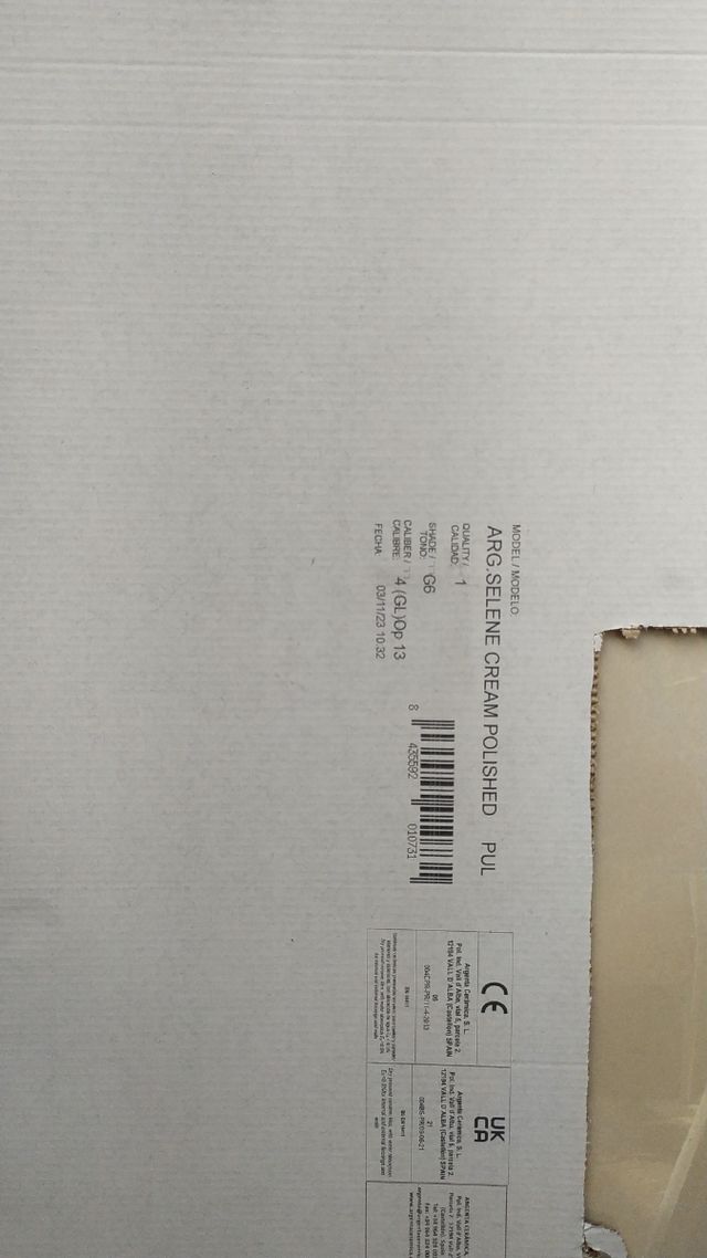 Azulejos crema  1'20x1'20 rect.pul.