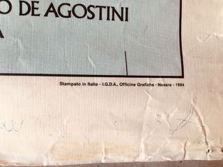 Italia! Grande MappA fisica politica 1984