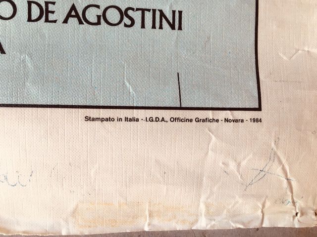 Italia! Grande MappA fisica politica 1984