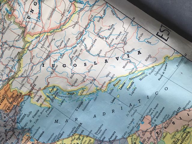 Italia! Grande MappA fisica politica 1984