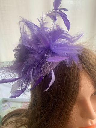 Tocado en morados / lila