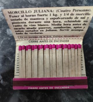 Antigua caja de cerillas: SaberHogar