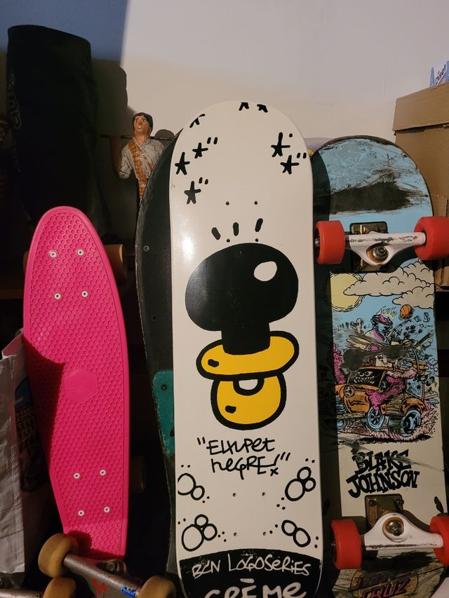 tabla Skate logoseries bcn is good "creme"