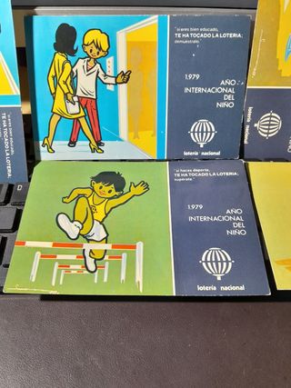 Lote de seis antiguas tarjetas postales