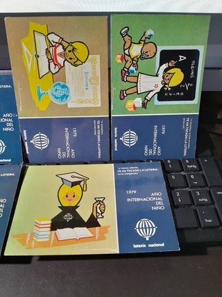 Lote de seis antiguas tarjetas postales