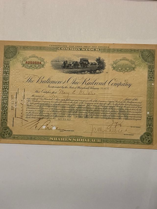 Azione the baltimore and ohio railroad company