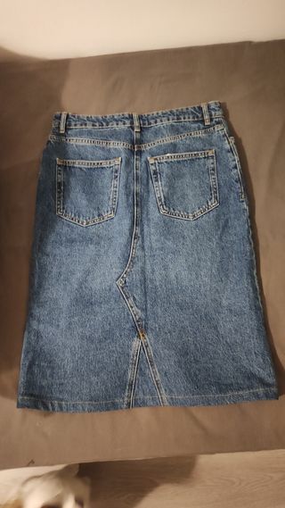 Falda vaquera midi tubo