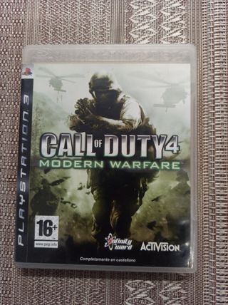 Juego call of duty 4 ps3