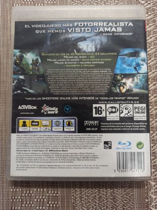 Juego call of duty 4 ps3