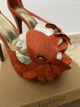 sandalia de tacon fiesta 
