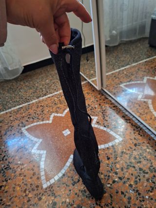 Stivali lunghi con brillantini  donna n38