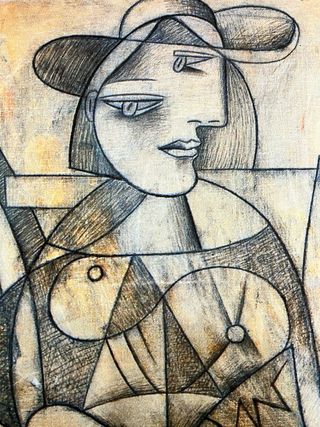 Litografia picasso con certificato 50x70