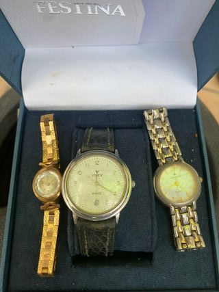 SOLO HOY URGE‼️ COLECCIÓN 3 RELOJ RESTAURAR FUnDA