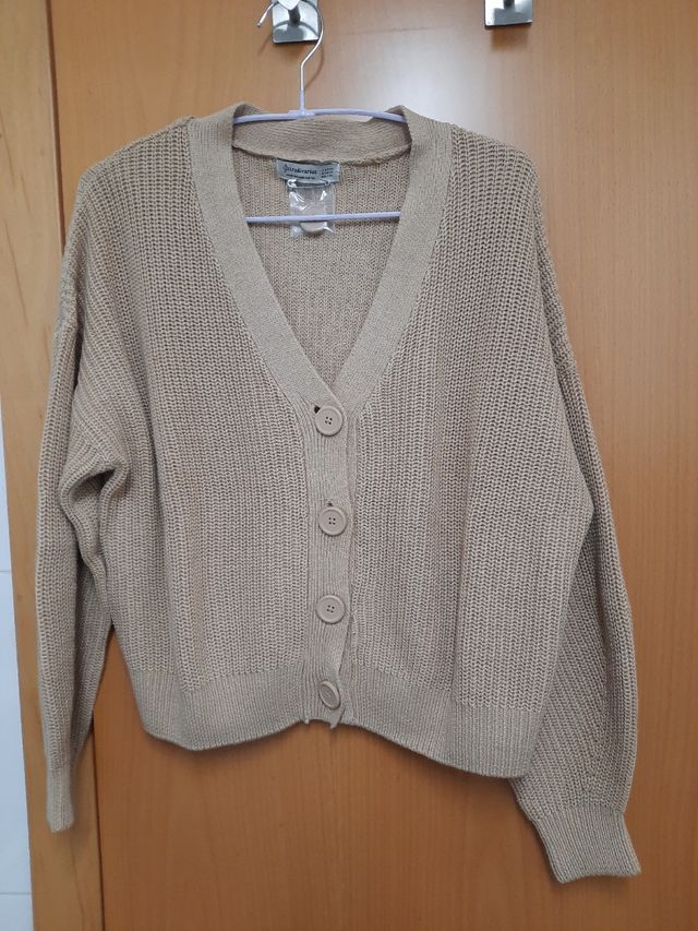 Cardigan punto beige nuevo
