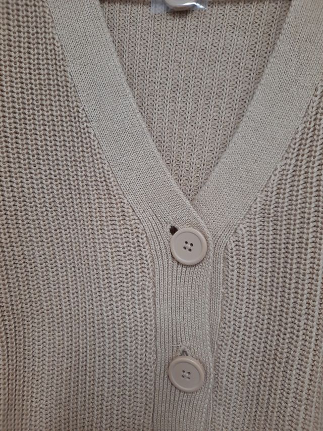Cardigan punto beige nuevo