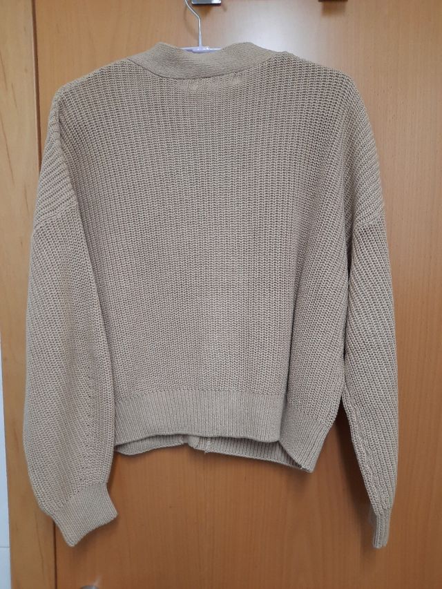 Cardigan punto beige nuevo