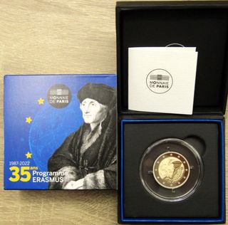 2€ Francia 2022 Erasmus Proof