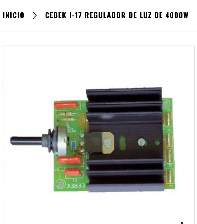 Regulador AC 4000w Cebek I-17.