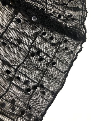blusa tul negro .paillettes T/M justa