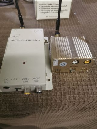 Cámara Color ccd, Convertidor, Transmisor, Monitor