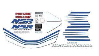 Kit adhesivos moto Honda NSR 75 Azul