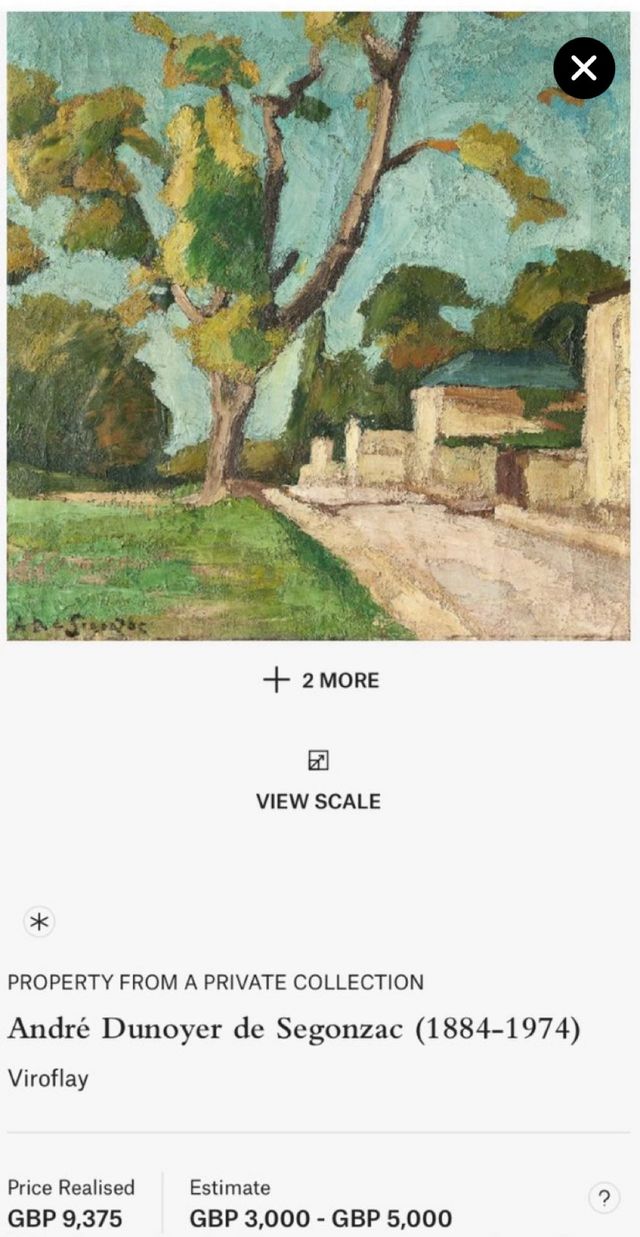 Cuadro ANDRÉ DUNOYER DE SEGONZAC