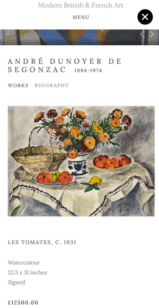 Cuadro ANDRÉ DUNOYER DE SEGONZAC