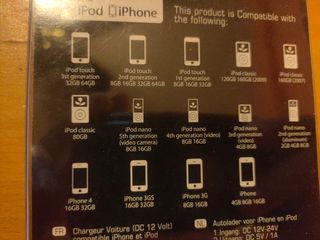 iPhone iPod cargador coche K-mate