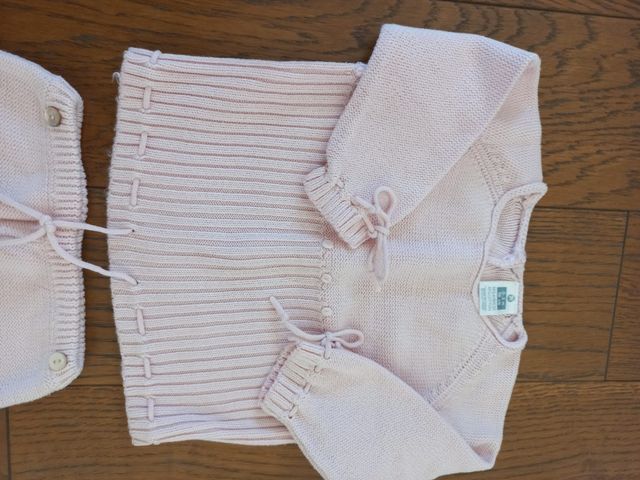 Conjunto punto para bebé 0-3 meses