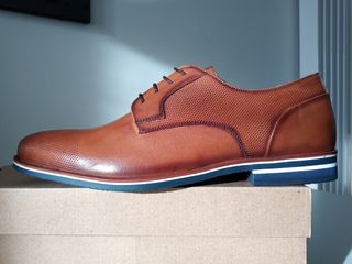 Scarpe Oxford Bata Vera Pelle Suola a Contrasto
