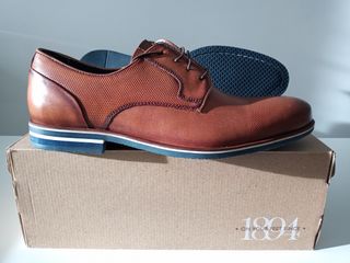 Scarpe Oxford Bata Vera Pelle Suola a Contrasto