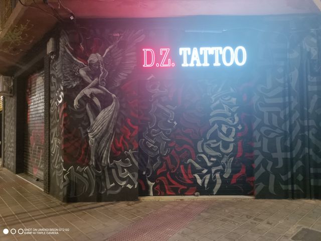 Grafiti Deco pintor mural rótulo cartel luminoso