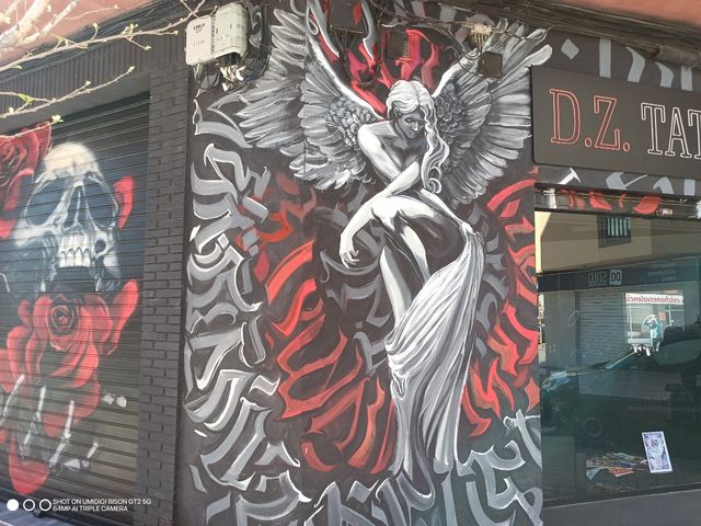 Grafiti Deco pintor mural rótulo cartel luminoso