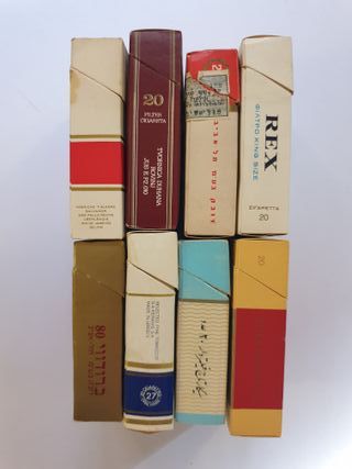 LOTTO 8 RARI PACCHETTI SIGARETTE ESTERE VINTAGE