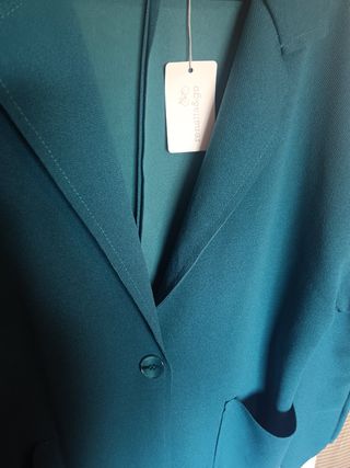 Blazer mujer turquesa