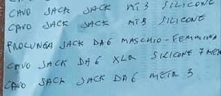 Cavi per strumenti musicali