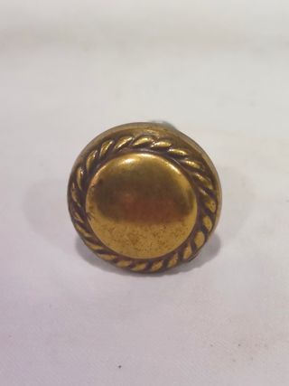 4 antiguos tiradores bronce repujados redondos