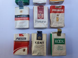 LOTTO B DI 12 PACCHETTI SIGARETTE MORBIDE ESTERE