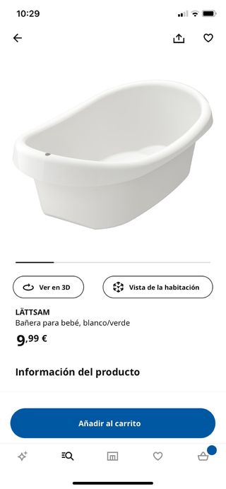 Bañera bebé con hamaca de baño