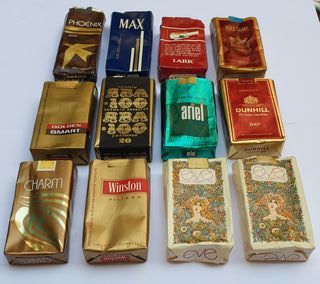 LOTTO D DI 12 PACCHETTI SIGARETTE MORBIDE ESTERE