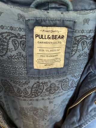 chaqueta larga hombre tipo vaquera